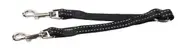 Rogz Double Splitter Reflective Nylon Dog Lead Black Medium