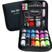 Sewing Kit For Adults Kids Beginner Friendly Set W/ Multicolor Thread Needles
