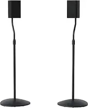 SANUS Adjustable Height Speaker Stand - Extends 28" to 38" - Holds Satellite & Small Bookshelf Speakers (i.e. Bose, Harmon Kardon, Polk, JBL, KEF, Klipsch, Sony and Others) - Set of 2 - Model: HTBS
