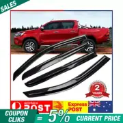 4pcs Weather shield Window Visors weathershields fit for Toyota Hilux 2005-15