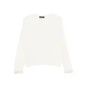 [Fabiana Filippi] Fabiana Filippi Sequin-embellished Knitwear Sweater 44 IT WHITE