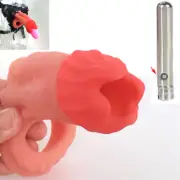 Reuse Penis Extender Girth Enhancer Realistic Sleeve Sheath Large Male Condom