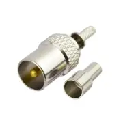 5x CATV TV IEC PAL TV male plug crimp RG174 RG316 LMR100 Coax Cable RF connector