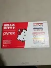 Hello Kitty Pyrex 8 Piece Set/ Glass Bowls with Lids/new In Box