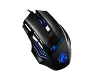 iMice Ergonomic Wired Gaming Mouse LED 5500 DPI USB Computer Mouse Gamer RGB Mice X7 Silent Mause with Backlight Cable for PC Laptop - Sound with box