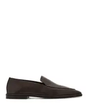 Ferragamo Men's Hammered Leather Loafer - Wide