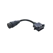 TAG Trailer Adaptor - 7 Pin Euro To 7 Pin Flat 300mm Long Trailer Accessory
