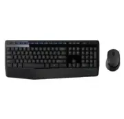 Logitech Wireless Keyboard & Mouse Combo, MK345, Black, USB Receiver