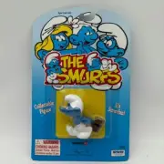 Smurfs Smurf With Hammer Mallet Figure Schleich Peyo 20825 Vtg Super Clean Card