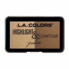 L.A. Colors Highlight & Contour Palette - 2 Shades - *LIGHT TO MEDIUM*