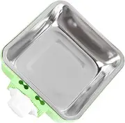 ibasenice Hanging Pet Feeder Bowl with Double Design Stylish Dog Cat Water Bowl Space Saving Clamp Holder for Dogs Cats Bunnies and Pets