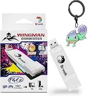 Brook Wingman FGC2 Converter with Keychain– Arcade Joystick Adapter for PS5 & PC, Supports All PS5 Games