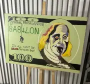 Romeo Casanova Original Art Zombie Benjamin Franklin Oil Painting