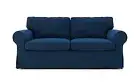 Pre Shrunk Cotton Ektorp Loveseat Sofa Cover for IKEA Two Seater Ektorp Slipc...