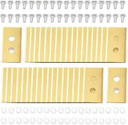Dusledel 36Pcs Titanium Coated Blades Kit Replacement for Mammotion for Luba for Yuka All Series Robotic Lawnmower, with Screws and washers