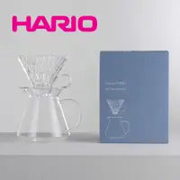 在飛比找PChome24h購物優惠-【HARIO】SIMPLY V60清透玻璃手沖組 / S-V