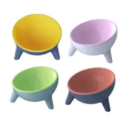 Elevated Pet Feeder with 15 Degree Tilted Bowl for Cats and Dogs