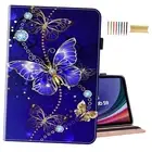 Case for Galaxy Tab S9/S8 Ultra 2023/2022, Premium PU Leather 05 Butterfly
