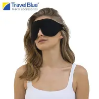 在飛比找Yahoo!奇摩拍賣優惠-藍旅(TravelBlue)旅行睡眠眼罩遮光輕薄透氣男女柔軟