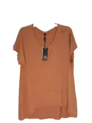 Beautiful Taking Shape Size S Thera Slub Top BNWT Cap Sleeves Decorative Buttons