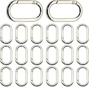 Carabiner Clip - Carabiners Hiking Clips | Zinc Alloy Spring-Snap Hook | Portable Outdoor Supplies | Twist Locking Carabiner Clip for Men Women Boys Girls Youth Teens Athletes Cyclists