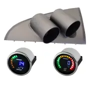 BA BF Falcon XR6T Turbo F6 Gauge Pod Holder w/ Electronic Boost & Ext Temp Gauge (for: Ford)