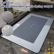 60x40cm Bath Mat Non-slip Quick Drying Super Water Absorbent Bathroom Floor Mat