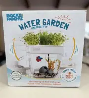 Back to the Roots Water Garden Mini Ecosystem Self Cleaning Fish Tank Grows Herb