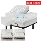 Waterproof Quilted California King Mattress Protector Pad for Adjustable Beds