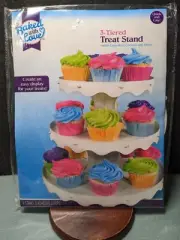 3-Tier Cupcake Stand Round White Cake Dessert Pastry Display Tower Holder