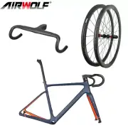 AIRWOLF Carbon Gravel Frame 700*45c Blue/Orange DT240 Wheelset