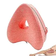 Hjatirace Foam Knee Pillow | Foam Leg Pillow for Side Sleeping with Adjustable Strap | Knee Pillow Between Legs Aligns Spine Breathable for Hip, Knee, and Ankle Discomfort