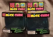 2 - Nee Doh Nice Cube Schylling Super Solid Squish Blue NEW
