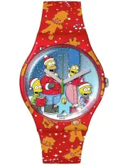 [Swatch] Wondrous Winter Wonderland Watch in Red