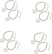 [WOFASHPURET] Rhinestone High Heel Straps Anklet High Heel Shoe Jewelry Straps for Shoes Bracelet Ankle Chain Tassel Shoe Chain Tassel Foot Chain Pearl Foot Chain Golden Zinc Alloy