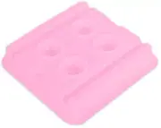 BRAWNA 100 Pcs Disposable PMU Ink Tray with 4 Wells Pink 2" x 2" x 0.4" New