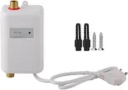 Compact White Mini Tankless Instant Hot Water Heater - Efficient 3800W Bathroom Kitchen Dual Use for Instant Hot Water