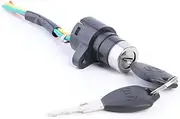 Universal Electric Door Lock Key Ignition Switch Key Electric Bicycle Scooter Power Supply Lock Key Switch E-Bike Accessories(Small)