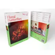 Bead Embroidery Kit Miniart Craft Floral Butterflies 11014-2 DIY Home Decor