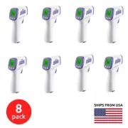 8-Pack Medical Grade No-Touch Digital IR Infrared Forehead Thermometer