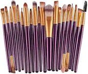 Set of 20 PCS Makeup Brush Kit for Foundation Liquid Blending Powder Eyeshadow Blush Cosmetics Concealer Brushes with Soft & Dense Bristles Assorted Color 4