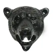 Bear Head Cast Iron Wall Mounted Corkscrew Vintage Corkscrew Antique Wall Mounted Beer Corkscrew