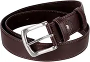 [Mipcase] Travel Belt with Hidden Compartment Theft Wallet for Men Brown Zipper Design Versatile Stylish for Casual Formal Wear Secure Storage for Valuables