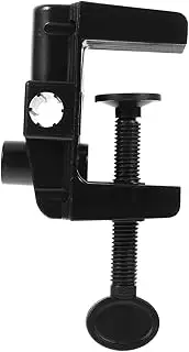 LABRIMP Microphone Clamp Desk Lamp Holder Adjustable C Clamp Base for Tablets Phones Microphone Arm Heavy Duty Mounting Accessory for Desk Bedside Use