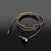 Silver Audio Cable with mic For klipsch reference on-ear over-ear headphones