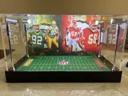 Reggie White & Derrick Thomas Premium PSA 2 Card display case with LED lights