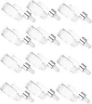FOMIYES 12Pcs Small Dropper Bottles Portable Glass Containers for Essential Oils Perfumes and Liquids with Tight Seal and Precise Dosage Control for Travel and Home