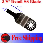3/8" SS Detail Oscillating Multi Tool Saw Blades For Makita Craftsman Ryobi Fein