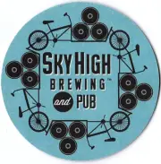 Sky High Brewery & Pub Beer Coaster Corvallis OR