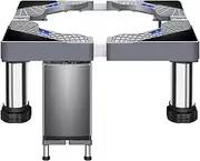 Washing Machine and Dryer Pedestal - Washing Machine Stand, Stainless Steel Dryer Stand Pedestal, Heavy Duty Washing Machine Lift | Fridge Stand with 4 Strong Feet
